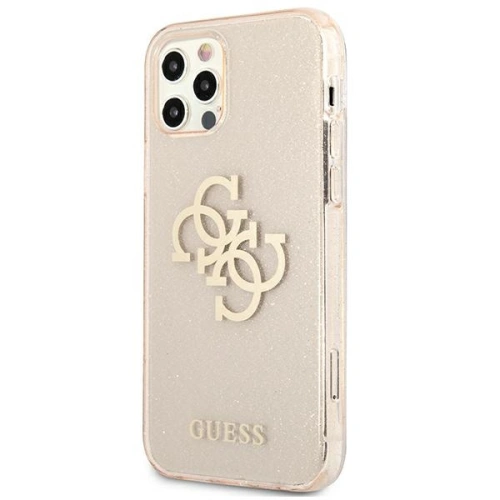 Kup Etui Guess GUHCP12LPCUGL4GGO Apple iPhone 12 Pro Max złoty/gold hard case Glitter 4G Big Logo - GUE1021GLD - {ean13} - Sklep Home Screen