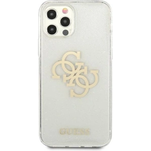 Buy Guess GUHCP12LPCUGL4GTR Apple iPhone 12 Pro Max transparent hard case Glitter 4G Big Logo - GUE1023CL - {ean13} - Home Screen Store Europe