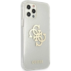 Buy Guess GUHCP12LPCUGL4GTR Apple iPhone 12 Pro Max transparent hard case Glitter 4G Big Logo - GUE1023CL - {ean13} - Home Screen Store Europe