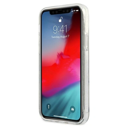 Kup Etui Guess GUHCP12LPCUGL4GTR Apple iPhone 12 Pro Max transparent hard case Glitter 4G Big Logo - GUE1023CL - {ean13} - Sklep Home Screen