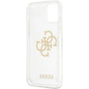 Buy Guess GUHCP12LPCUGL4GTR Apple iPhone 12 Pro Max transparent hard case Glitter 4G Big Logo - GUE1023CL - {ean13} - Home Screen Store Europe
