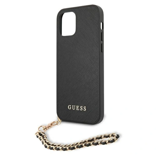 Kup Etui Guess GUHCP12LSASGBK Apple iPhone 12 Pro Max černý/black hardcase Saffiano Chain - GUE1026BLK - {ean13} - Sklep Home Screen
