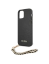 Kup Guess Apple Tasche GUHCP12LSASGBK iPhone 12 Pro Max schwarz/schwarz Hardcase Saffiano Chain - GUE1026BLK - {ean13} - Sklep Home Screen