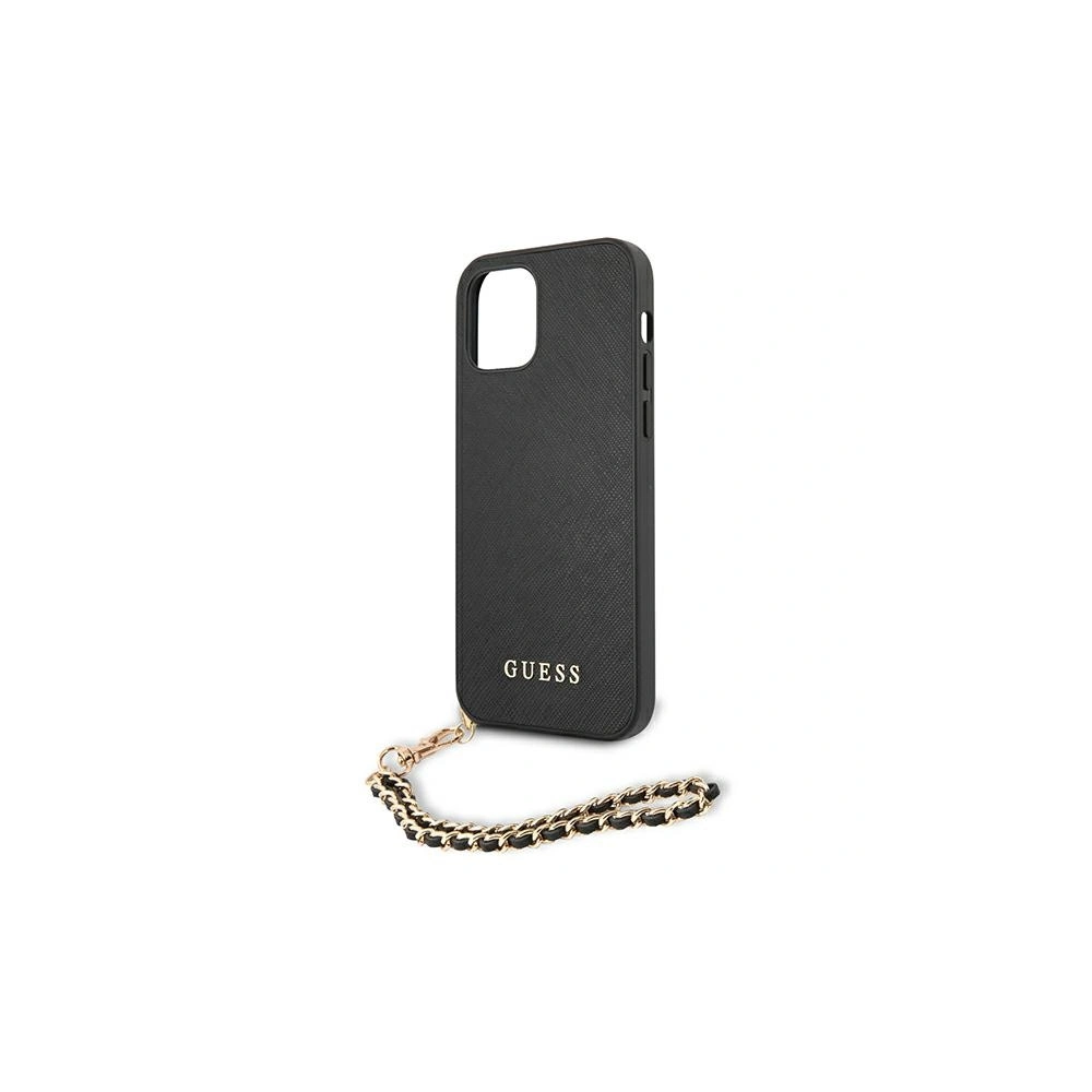 Etui Guess GUHCP12LSASGBK Apple iPhone 12 Pro Max czarny/black hardcase Saffiano Chain