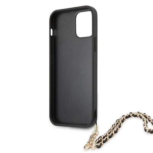 Kup Guess Apple Tasche GUHCP12LSASGBK iPhone 12 Pro Max schwarz/schwarz Hardcase Saffiano Chain - GUE1026BLK - {ean13} - Sklep Home Screen
