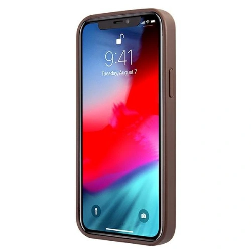 Kup Etui Guess GUHCP12M4GDBR Apple iPhone 12/12 Pro barna/brown hardcase 4G Stripe - GUE1028BR - {ean13} - Sklep Home Screen