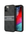 Kup Etui Guess GUHCP12M4GDGR Apple iPhone 12/12 Pro gri/grey hardcase 4G Stripe - GUE1029GRY - {ean13} - Sklep Home Screen
