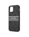 Kup Etui Guess GUHCP12M4GDGR Apple iPhone 12/12 Pro gri/grey hardcase 4G Stripe - GUE1029GRY - {ean13} - Sklep Home Screen