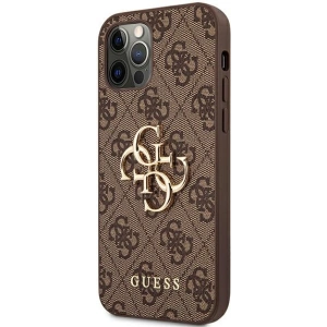 Kup Etui Guess GUHCP12M4GMGBR Apple iPhone 12/12 Pro barna/brown hardcase 4G Big Metal Logo - GUE1030BR - {ean13} - Sklep Home Screen