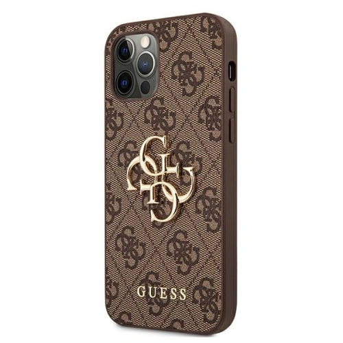 Kup Etui Guess GUHCP12M4GMGBR Apple iPhone 12/12 Pro brązowy/brown hardcase 4G Big Metal Logo - GUE1030BR - {ean13} - Sklep Home Screen
