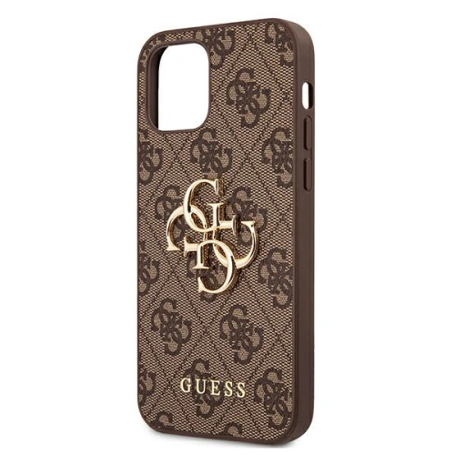 Kup Etui Guess GUHCP12M4GMGBR Apple iPhone 12/12 Pro brązowy/brown hardcase 4G Big Metal Logo - GUE1030BR - {ean13} - Sklep Home Screen