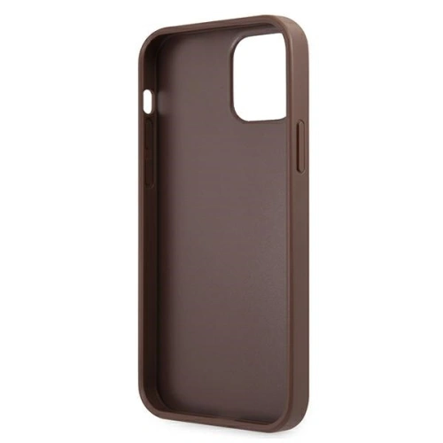 Kup Etui Guess GUHCP12M4GMGBR Apple iPhone 12/12 Pro brązowy/brown hardcase 4G Big Metal Logo - GUE1030BR - {ean13} - Sklep Home Screen