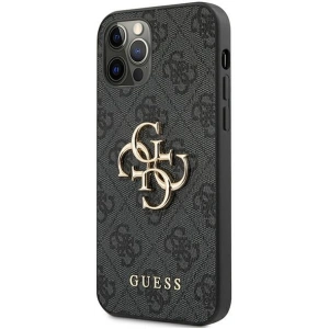 Kup Etui Guess GUHCP12M4GMGGR Apple iPhone 12/12 Pro szürke/grey hardcase 4G Big Metal Logo - GUE1031GRY - {ean13} - Sklep Home Screen