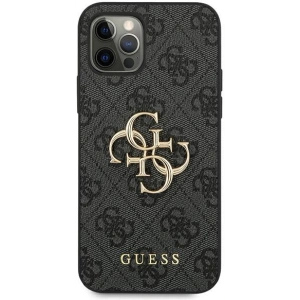 Kup Etui Guess GUHCP12M4GMGGR Apple iPhone 12/12 Pro szürke/grey hardcase 4G Big Metal Logo - GUE1031GRY - {ean13} - Sklep Home Screen