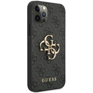 Kup Etui Guess GUHCP12M4GMGGR Apple iPhone 12/12 Pro szürke/grey hardcase 4G Big Metal Logo - GUE1031GRY - {ean13} - Sklep Home Screen
