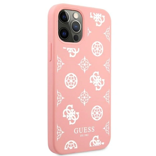 Kup Etui Guess GUHCP12MLSPEWPI Apple iPhone 12/12 Pro różowy/pink hard case Peony Collection - GUE1036PNK - {ean13} - Sklep Home Screen