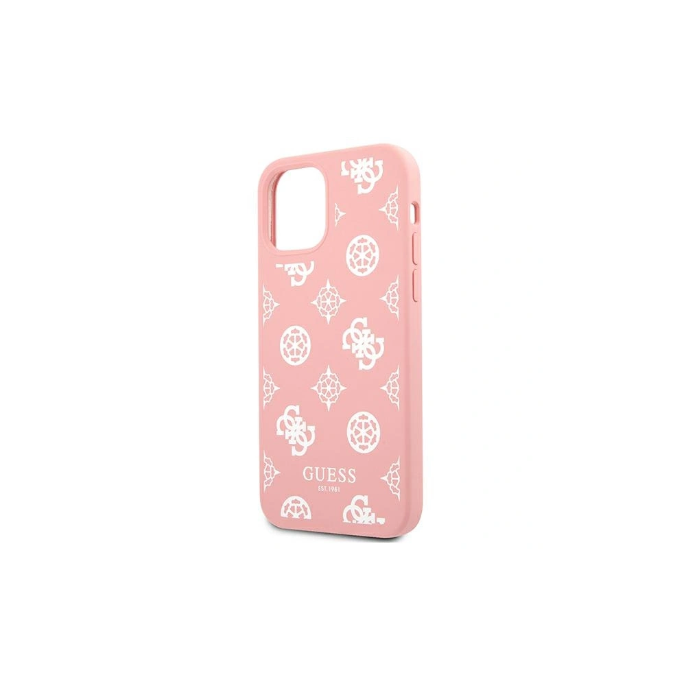 Etui Guess GUHCP12MLSPEWPI Apple iPhone 12/12 Pro różowy/pink hard case Peony Collection