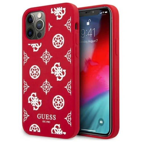 Kup Etui Guess GUHCP12MLSPEWRE Apple iPhone 12/12 Pro czerwony/red hard case Peony Collection - GUE1037RED - {ean13} - Sklep Home Screen