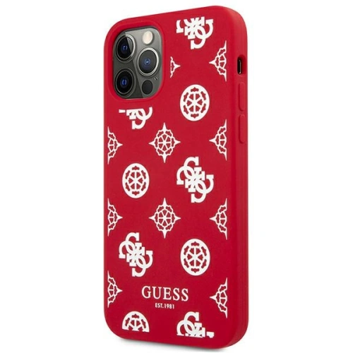 Kup Etui Guess GUHCP12MLSPEWRE Apple iPhone 12/12 Pro czerwony/red hard case Peony Collection - GUE1037RED - {ean13} - Sklep Home Screen