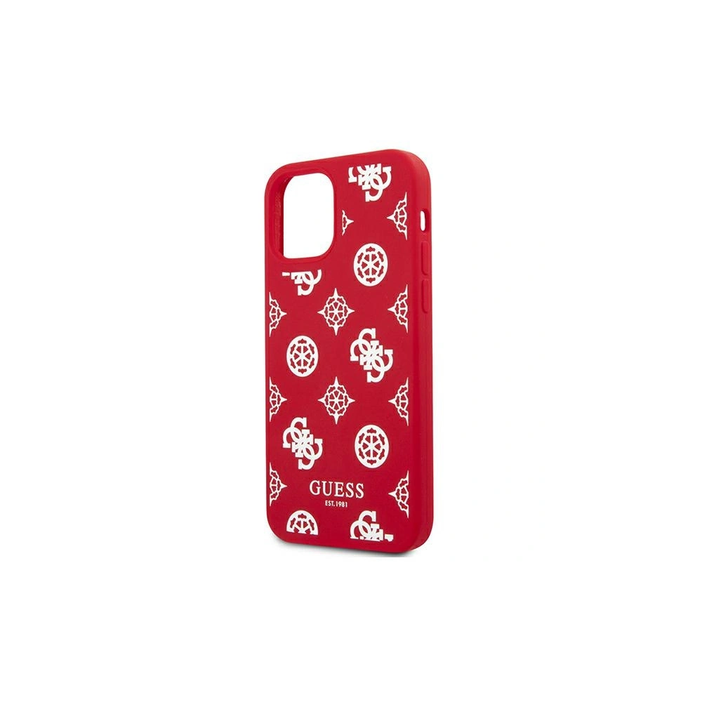 Etui Guess GUHCP12MLSPEWRE Apple iPhone 12/12 Pro czerwony/red hard case Peony Collection