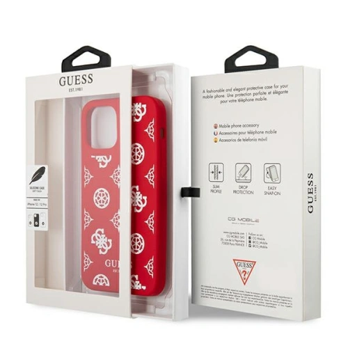 Kup Etui Guess GUHCP12MLSPEWRE Apple iPhone 12/12 Pro czerwony/red hard case Peony Collection - GUE1037RED - {ean13} - Sklep Home Screen