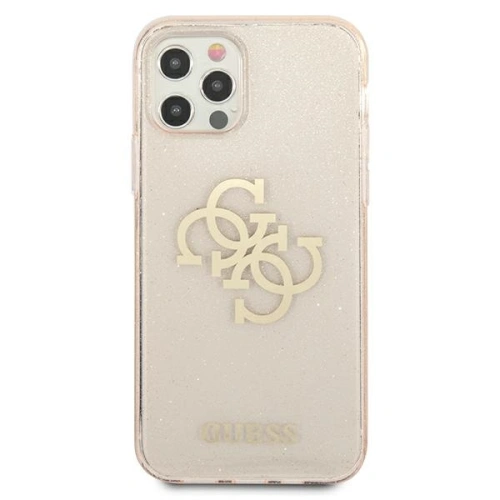 Kup Etui Guess GUHCP12MPCUGL4GGO Apple iPhone 12/12 Pro aurie/gold carcasă rigidă Glitter 4G Big Logo - GUE1039GLD - {ean13} - Sklep Home Screen