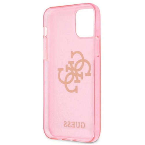 Kup Etui Guess GUHCP12MPCUGL4GPI Apple iPhone 12/12 Pro rózsaszín/pink kemény tok Glitter 4G Nagy Logó - GUE1040PNK - {ean13} - Sklep Home Screen