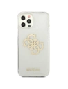 Kup Etui Guess GUHCP12MPCUGL4GTR pentru Apple iPhone 12/12 Pro carcasă dură transparentă Glitter 4G Big Logo - GUE1041CL - {ean13} - Sklep Home Screen