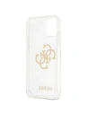 Kup Etui Guess GUHCP12MPCUGL4GTR pentru Apple iPhone 12/12 Pro carcasă dură transparentă Glitter 4G Big Logo - GUE1041CL - {ean13} - Sklep Home Screen