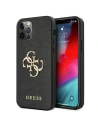 Etui Guess GUHCP12MSA4GGBK Apple iPhone 12/12 Pro fekete hardcase Saffiano 4G Metal Logo