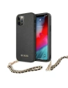 Etui Guess GUHCP12MSASGBK Apple iPhone 12/12 Pro negru/black hardcase Saffiano Chain