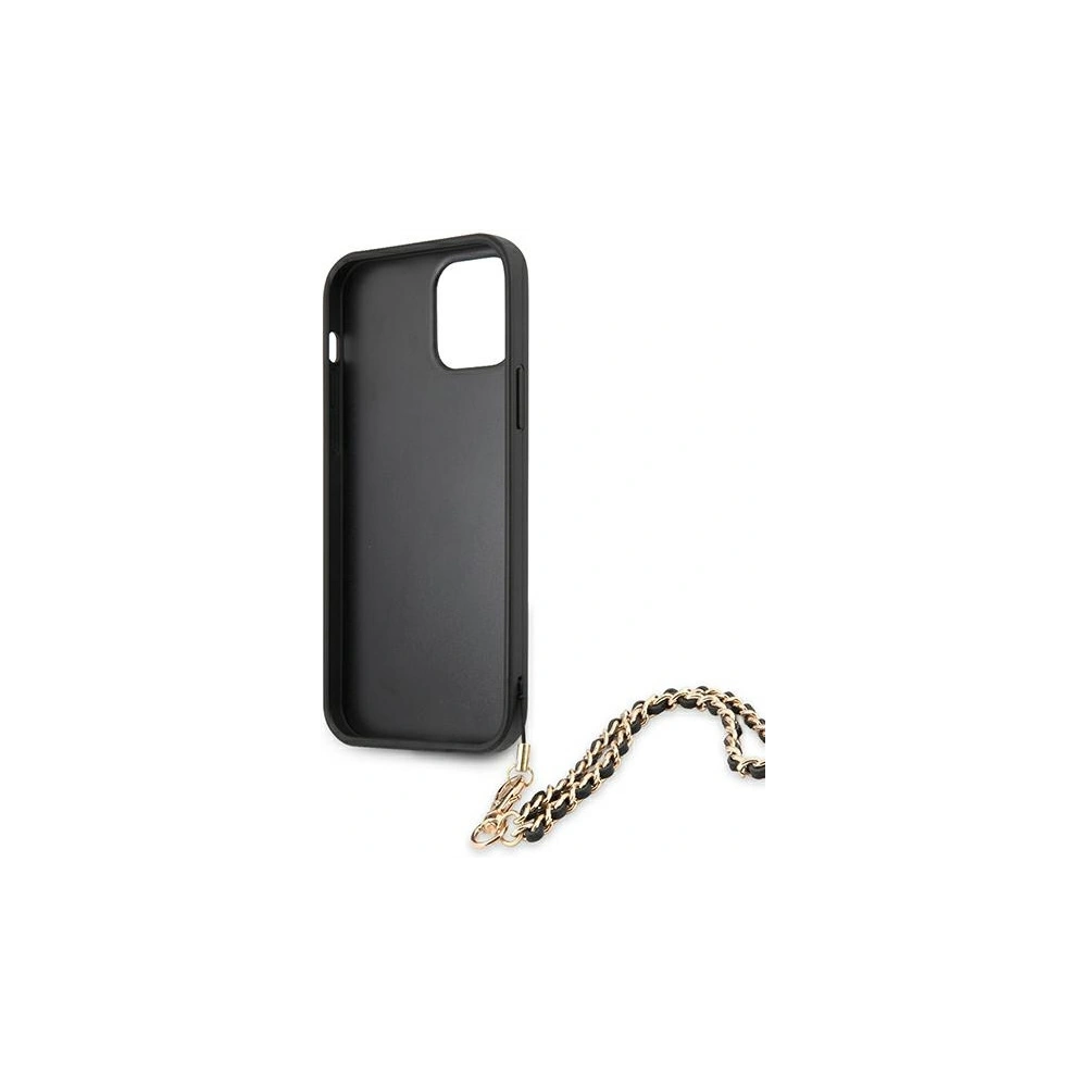 Etui Guess GUHCP12MSASGBK Apple iPhone 12/12 Pro czarny/black hardcase Saffiano Chain