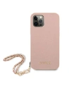 Kup Etui Guess GUHCP12MSASGPI Apple iPhone 12/12 Pro różowy/pink hardcase Saffiano Chain - GUE1045PNK - {ean13} - Sklep Home Screen
