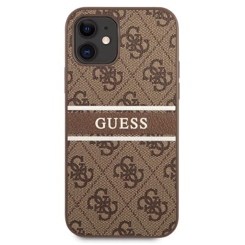 Kup Etui Guess GUHCP12S4GDBR Apple iPhone 12 mini brązowy/brown hardcase 4G Stripe - GUE1046BR - {ean13} - Sklep Home Screen