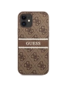 Kup Etui Guess GUHCP12S4GDBR Apple iPhone 12 mini brązowy/brown hardcase 4G Stripe - GUE1046BR - {ean13} - Sklep Home Screen
