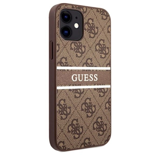 Kup Etui Guess GUHCP12S4GDBR Apple iPhone 12 mini hnědý/brown hardcase 4G Stripe - GUE1046BR - {ean13} - Sklep Home Screen