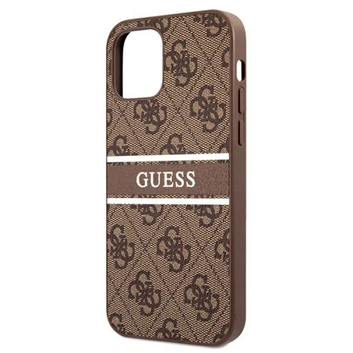Kup Etui Guess GUHCP12S4GDBR Apple iPhone 12 mini hnědý/brown hardcase 4G Stripe - GUE1046BR - {ean13} - Sklep Home Screen