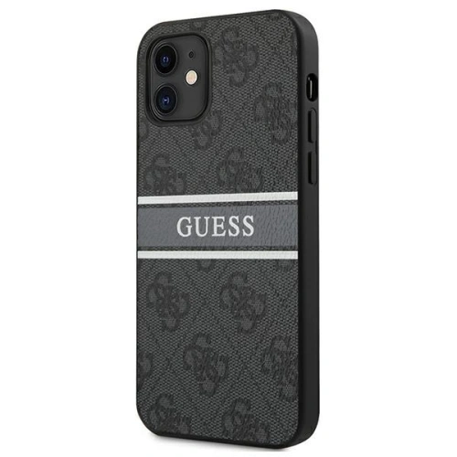 Kup Guess Apple Tasche GUHCP12S4GDGR iPhone 12 mini grau/grau Hartschale 4G Stripe - GUE1047GRY - {ean13} - Sklep Home Screen