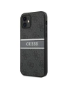 Kup Guess Apple Tasche GUHCP12S4GDGR iPhone 12 mini grau/grau Hartschale 4G Stripe - GUE1047GRY - {ean13} - Sklep Home Screen