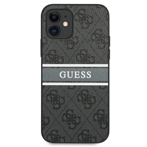 Kup Guess Apple Tasche GUHCP12S4GDGR iPhone 12 mini grau/grau Hartschale 4G Stripe - GUE1047GRY - {ean13} - Sklep Home Screen