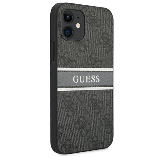 Kup Guess Apple Tasche GUHCP12S4GDGR iPhone 12 mini grau/grau Hartschale 4G Stripe - GUE1047GRY - {ean13} - Sklep Home Screen