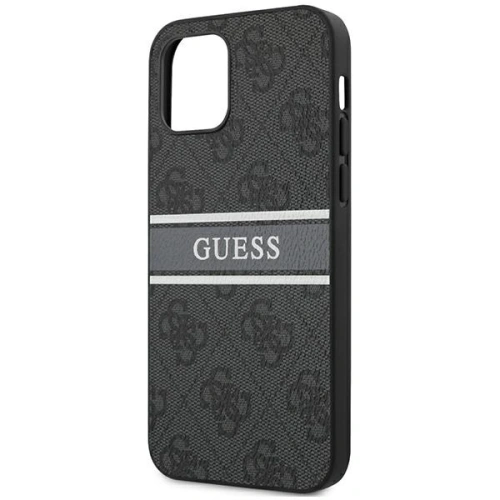 Kup Guess Apple Tasche GUHCP12S4GDGR iPhone 12 mini grau/grau Hartschale 4G Stripe - GUE1047GRY - {ean13} - Sklep Home Screen