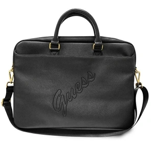 Buy Guess GUCB15PUSASBK 15 inch black Saffiano Script - GUE1050BLK - {ean13} - Home Screen Store Europe