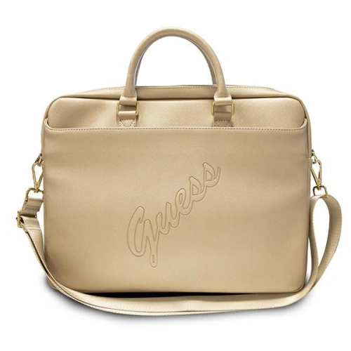 Kup Torba Guess UCB15PUSASLG 15 inch aurie/gold Saffiano Script - GUE1051GLD - {ean13} - Sklep Home Screen