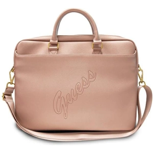 Buy Guess GUCB15PUSASPI 15 inch pink Saffiano Script - GUE1052PNK - {ean13} - Home Screen Store Europe