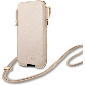Kup Torebă Guess GUHCP12MSAPSLG 6,1 inch aurie/gold Saffiano - GUE1056GLD - {ean13} - Sklep Home Screen