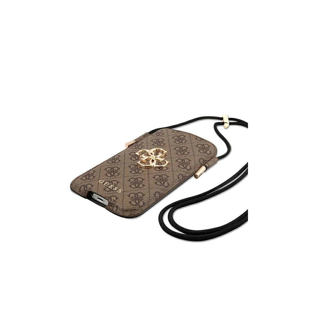 Torebka Guess GUHCP12L4GPSBR 6,7 cali brązowy/brown 4G Metal Logo