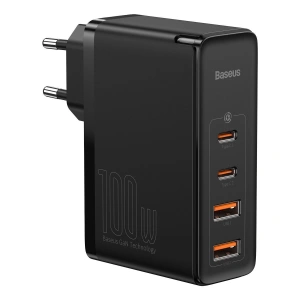 Buy Baseus GaN2 Pro Quick Travel Charger 2x USB + 2x USB-C, 100W, EU (Black) - BSU2726BLK - {ean13} - Home Screen Store Europe