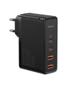 Încărcătorul de rețea Baseus GaN2 Pro, 2x USB + 2x USB-C, 100W, EU (negru)