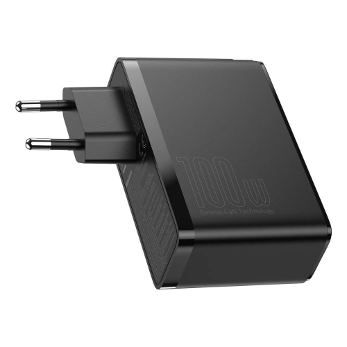Kup Ładowarka sieciowa Baseus GaN2 Pro, 2x USB + 2x USB-C, 100W, EU (czarna) - BSU2726BLK - {ean13} - Sklep Home Screen